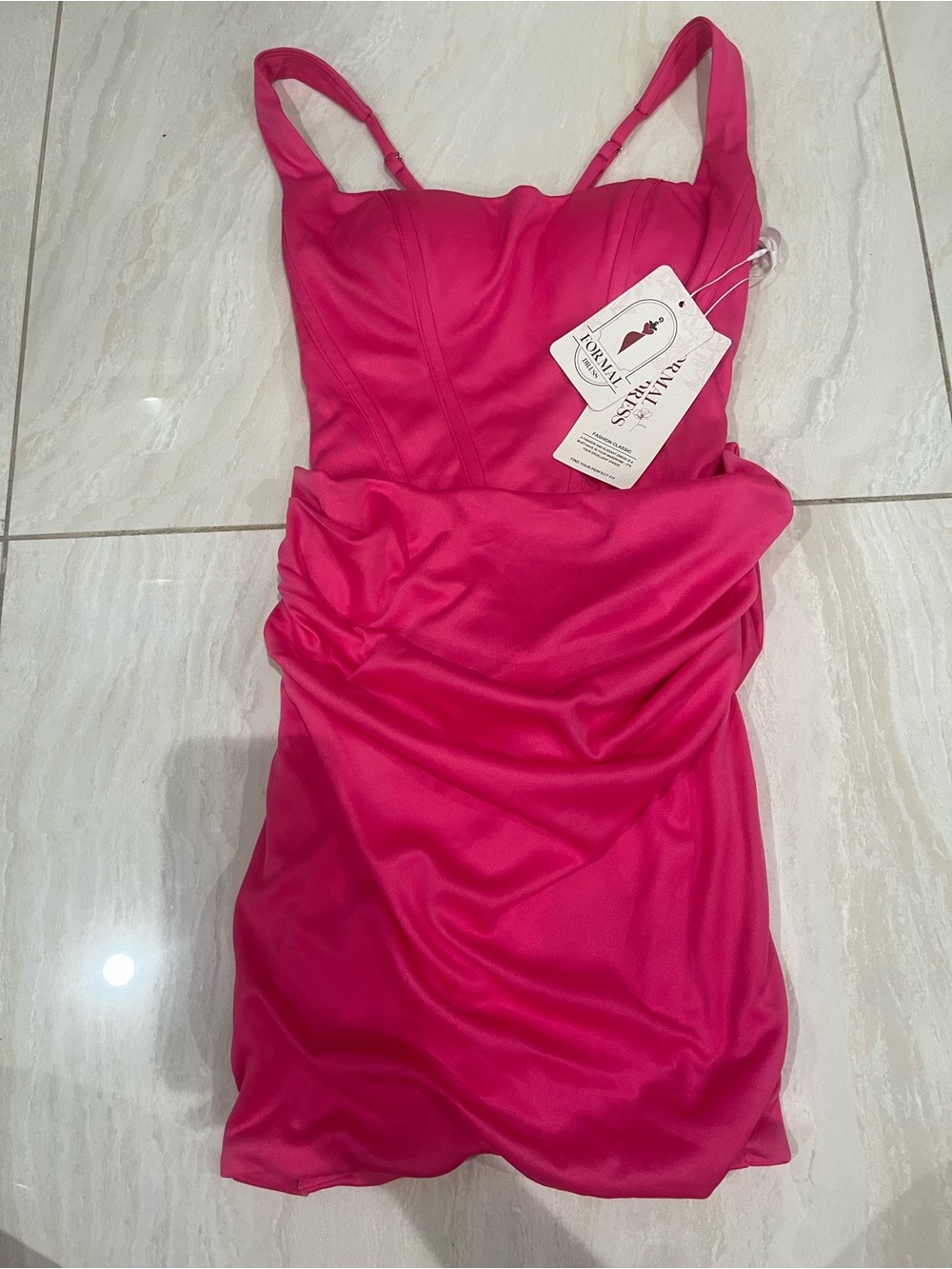Torrid Fuchsia Ruched Mini Dress